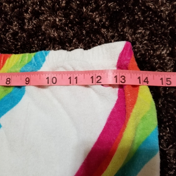 OP Terry Cloth Strapless Halter Tank Top Vtg Rainbow Sm - Picture 7 of 10